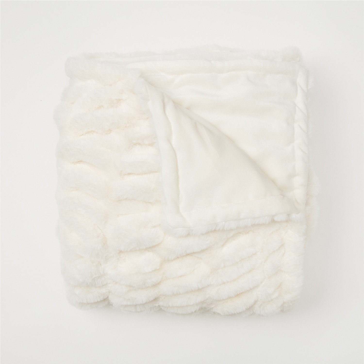 Dormify Leah Ruched Tie Dye Faux Fur Throw Blanket