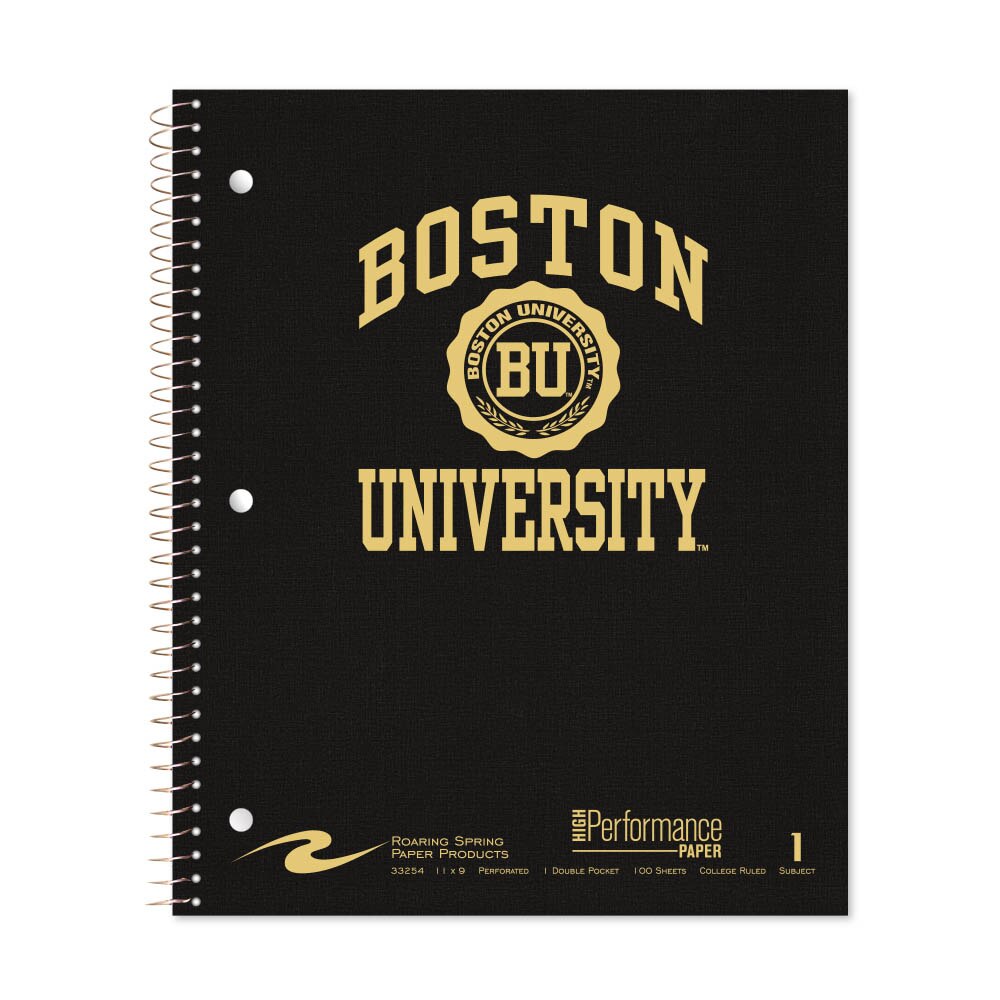 Roaring Premium 1 Subject Notebook 8.5x11 College Ruled 20lb Paper Linen Foil Cover