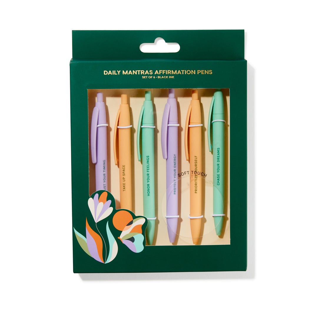 Be Rooted Daily Mantras Affirmations Pens 6pk