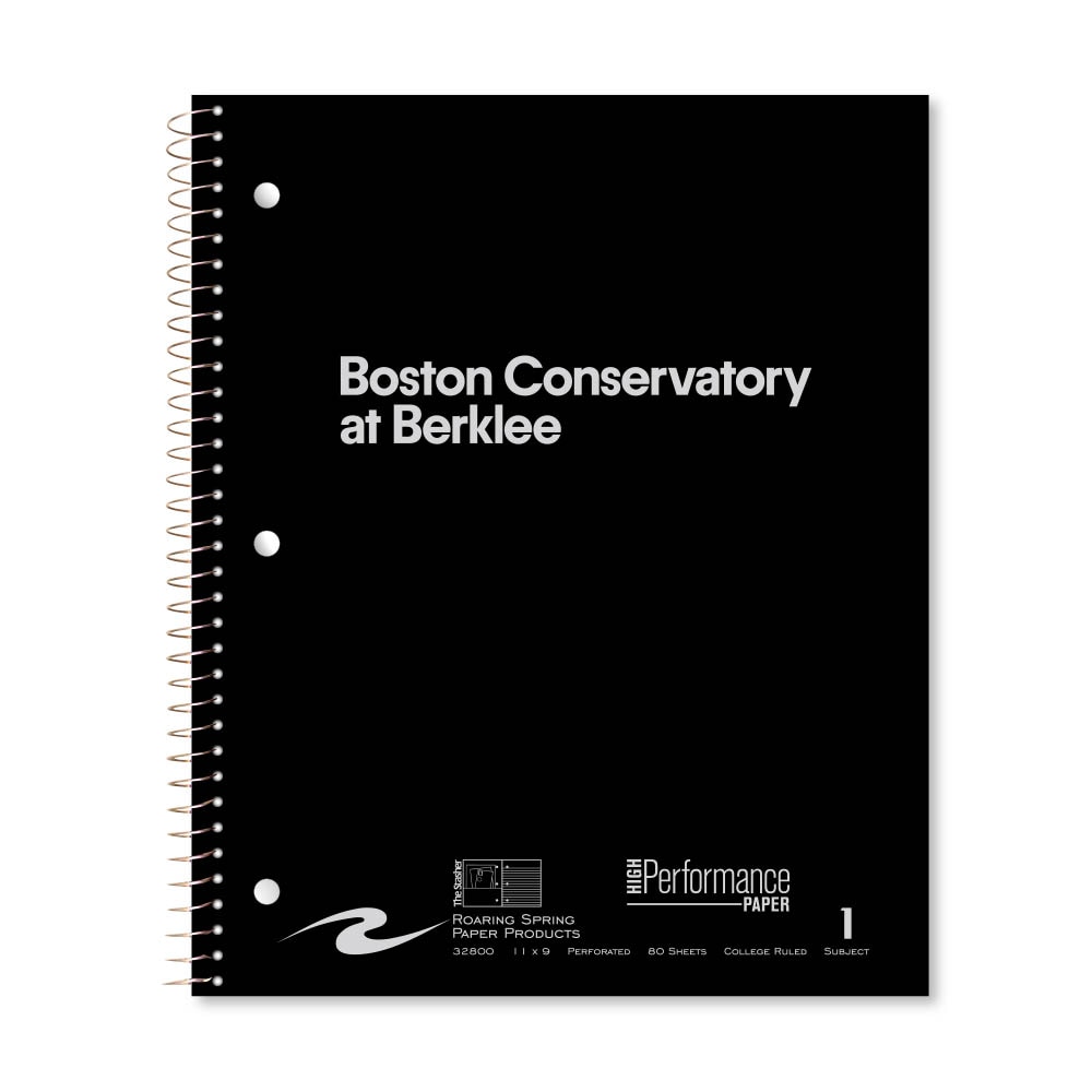 Roaring Premium 1 Subject Notebook, 8.5x11 College Ruled 20lb Paper, Pressboard Foil Cover