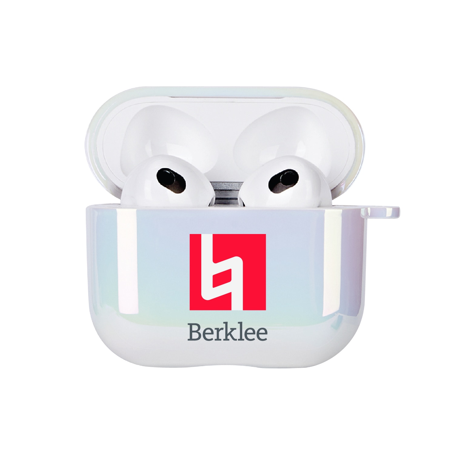 Berklee College of Music - Airpod 3rd Gen Case (TPU), Iridescent White, Classic V1