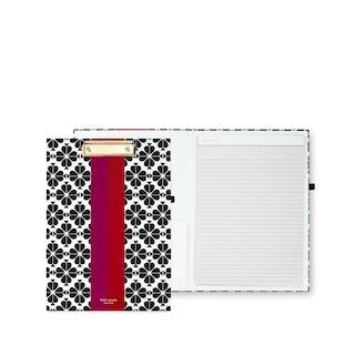 kate spade new york Clipboard Folio - Black Spade Flower