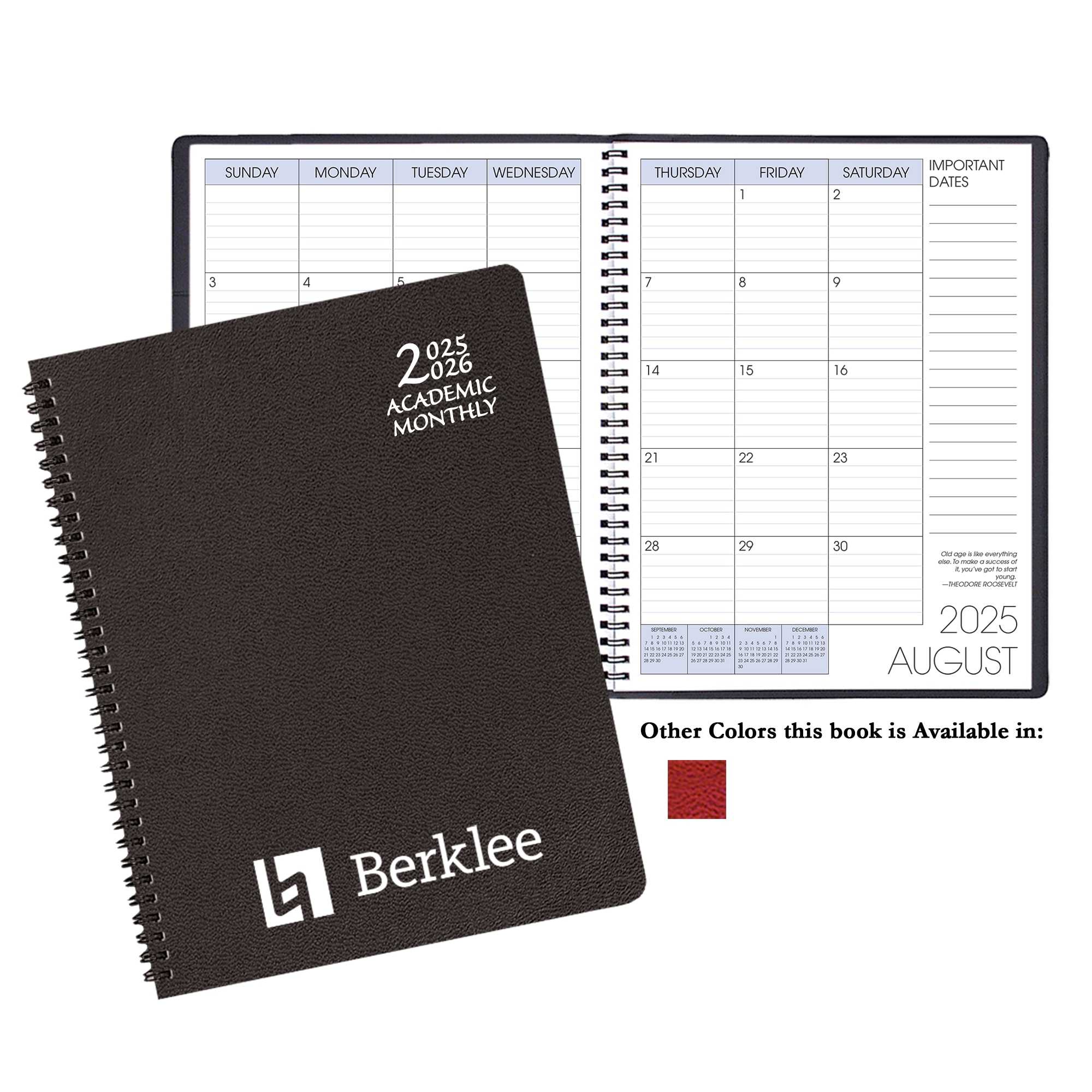 Payne 25-26 Imprinted Academic Monthly Planner 8.5"x11"