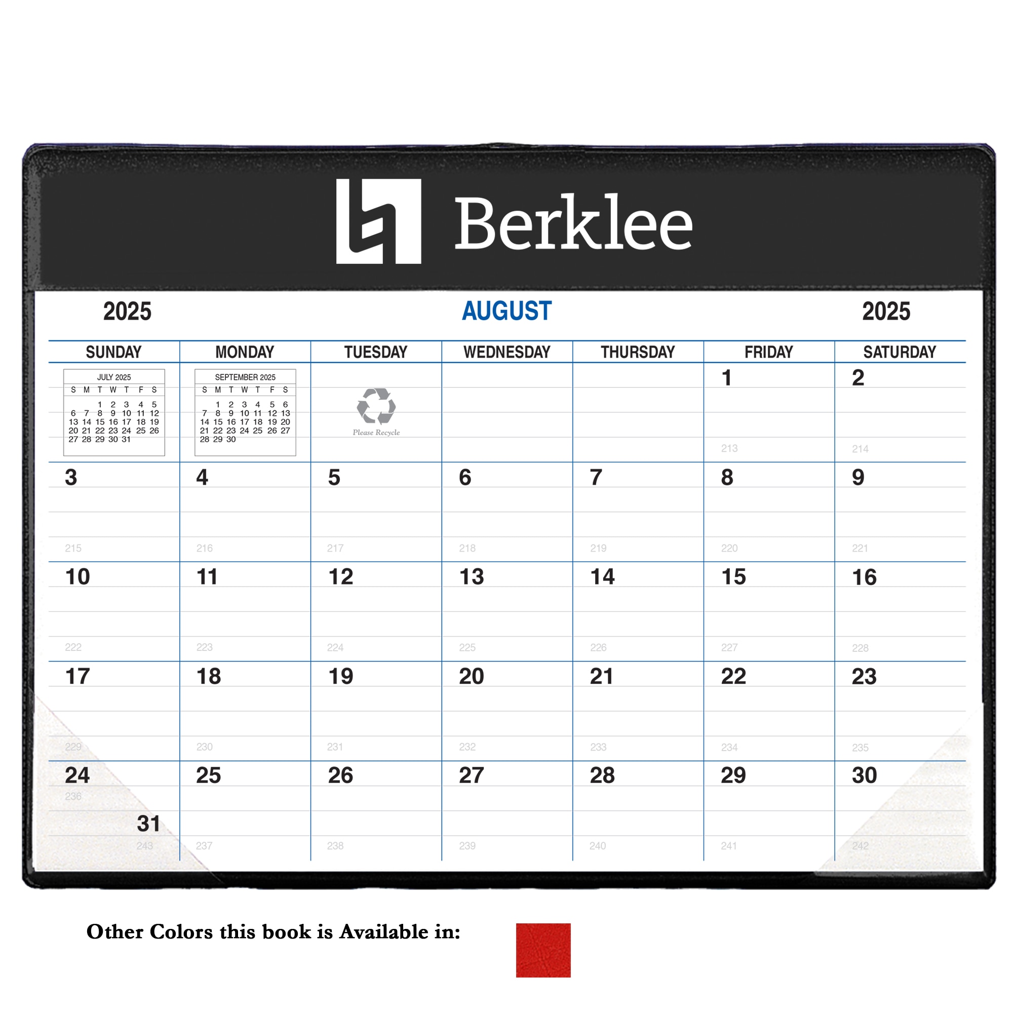 Payne 25-26 Imprinted Academic Calendar Pad Planner 8.5"x11"