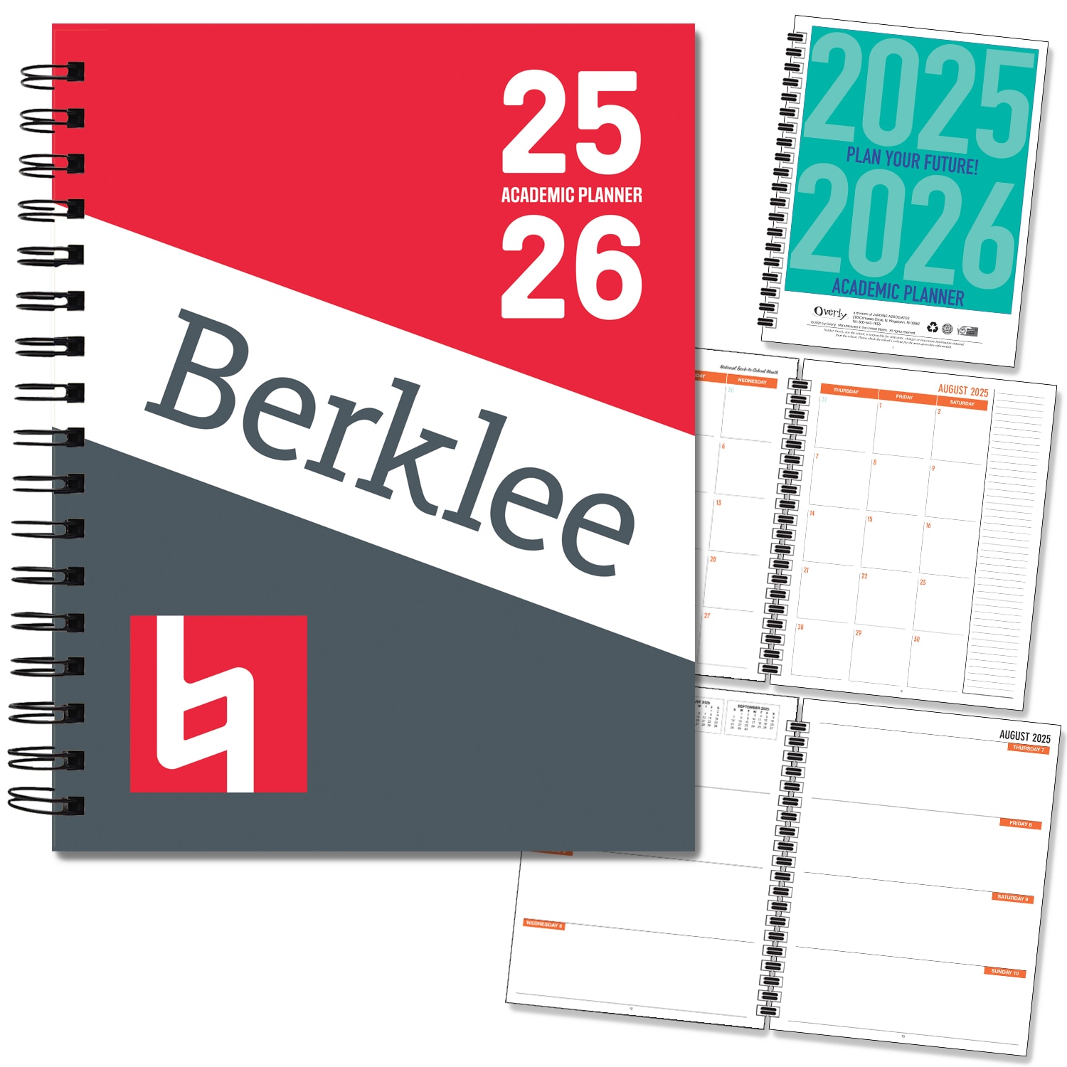 Spirit Primary Mark Hard Cover Imprinted Planner 25-26 AY 7x9