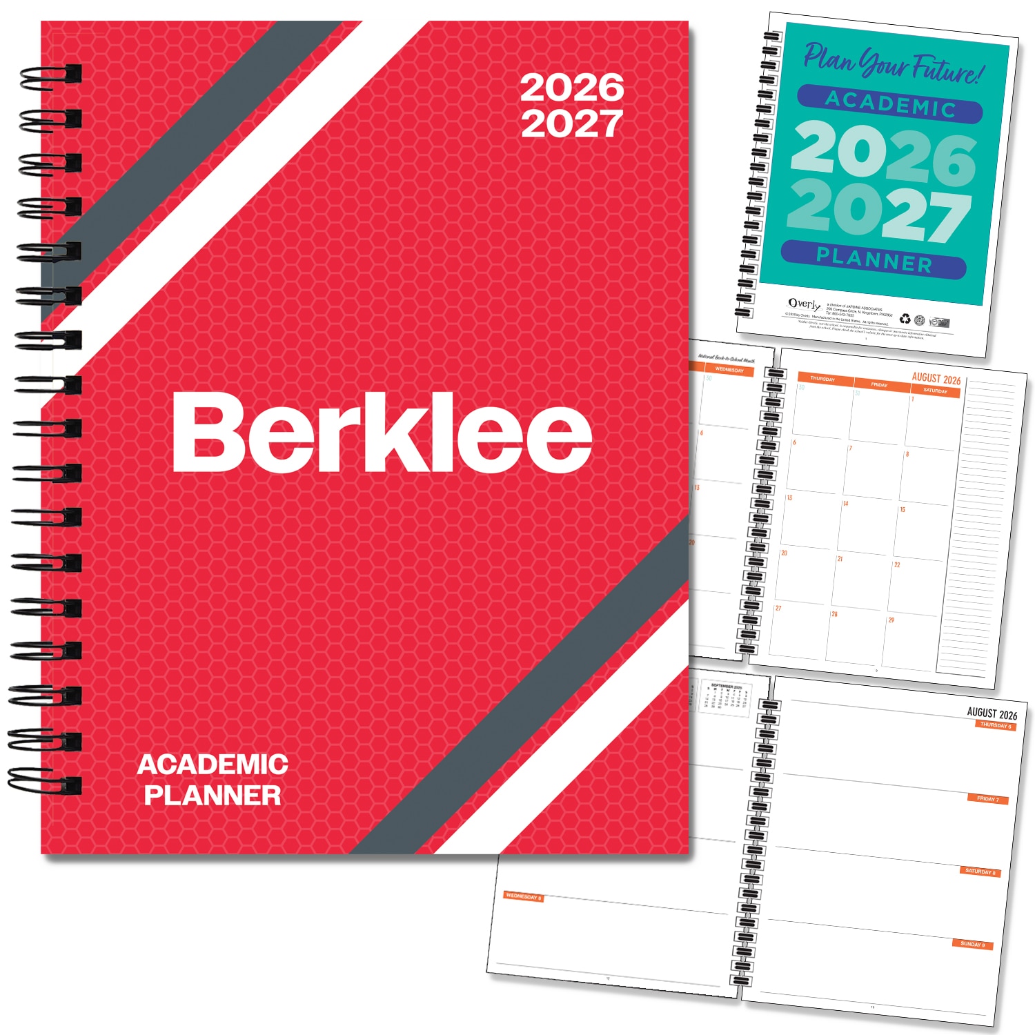 Spirit Wordmark Hard Cover Imprinted Planner 26-27 AY 7x9