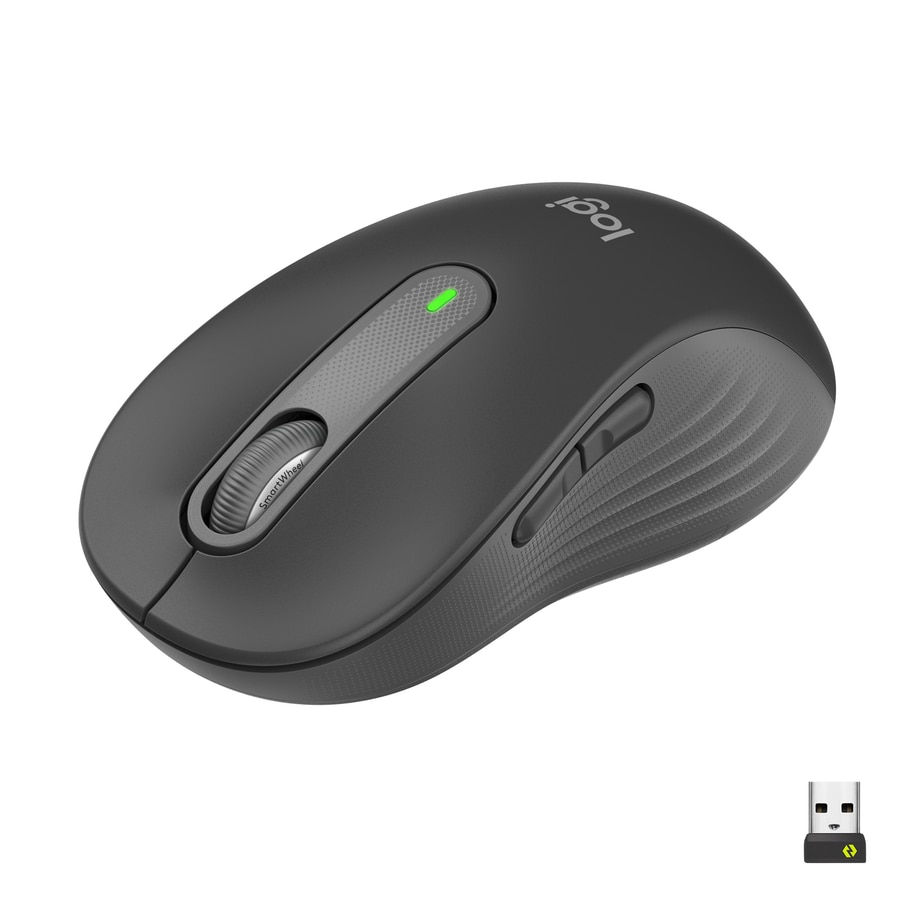Logitech Signature M650 L Full Size Wireless Mouse- Graphite