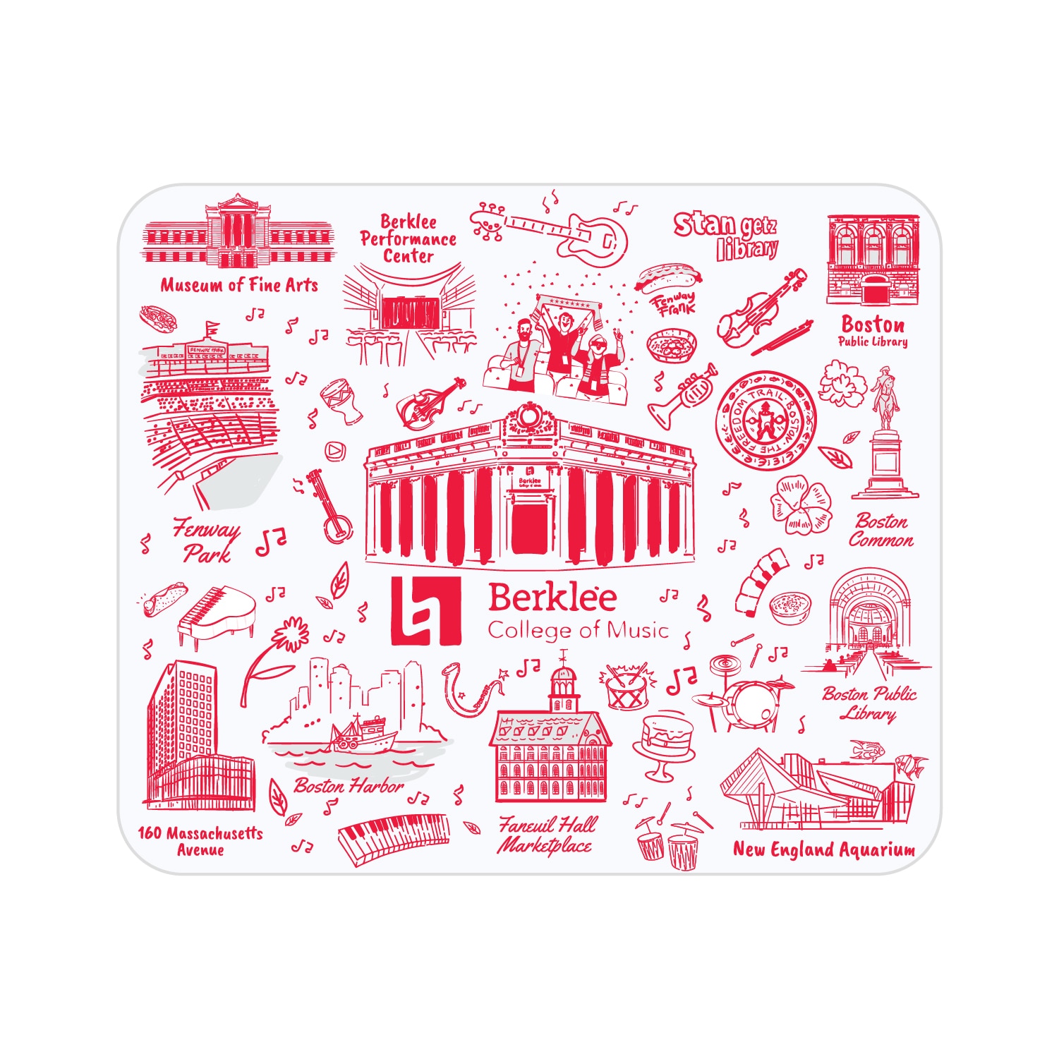 Berklee College of Music Mousepad