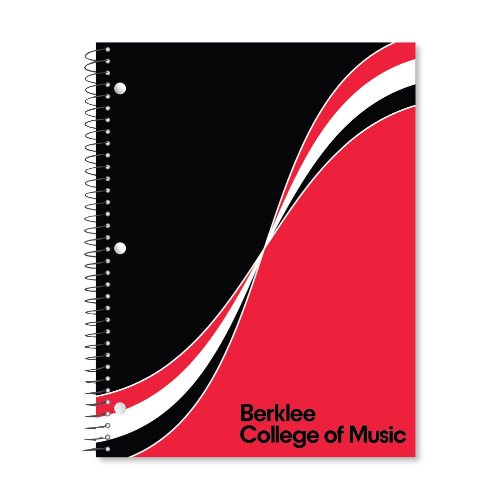 Digi Curve Divide 1 Subject 11"x8.5" 70 Count College Ruled Spiral Notebook