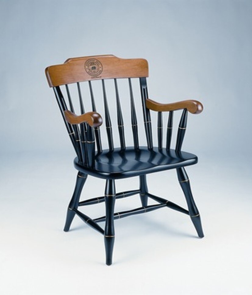 Berklee Silk Screen Chair Black with Cherry