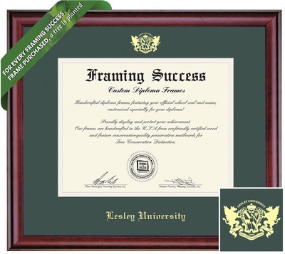 Framing Success 8.5 x 11 Classic Gold Medalion Bachelors, Masters, PhD Diploma Frame