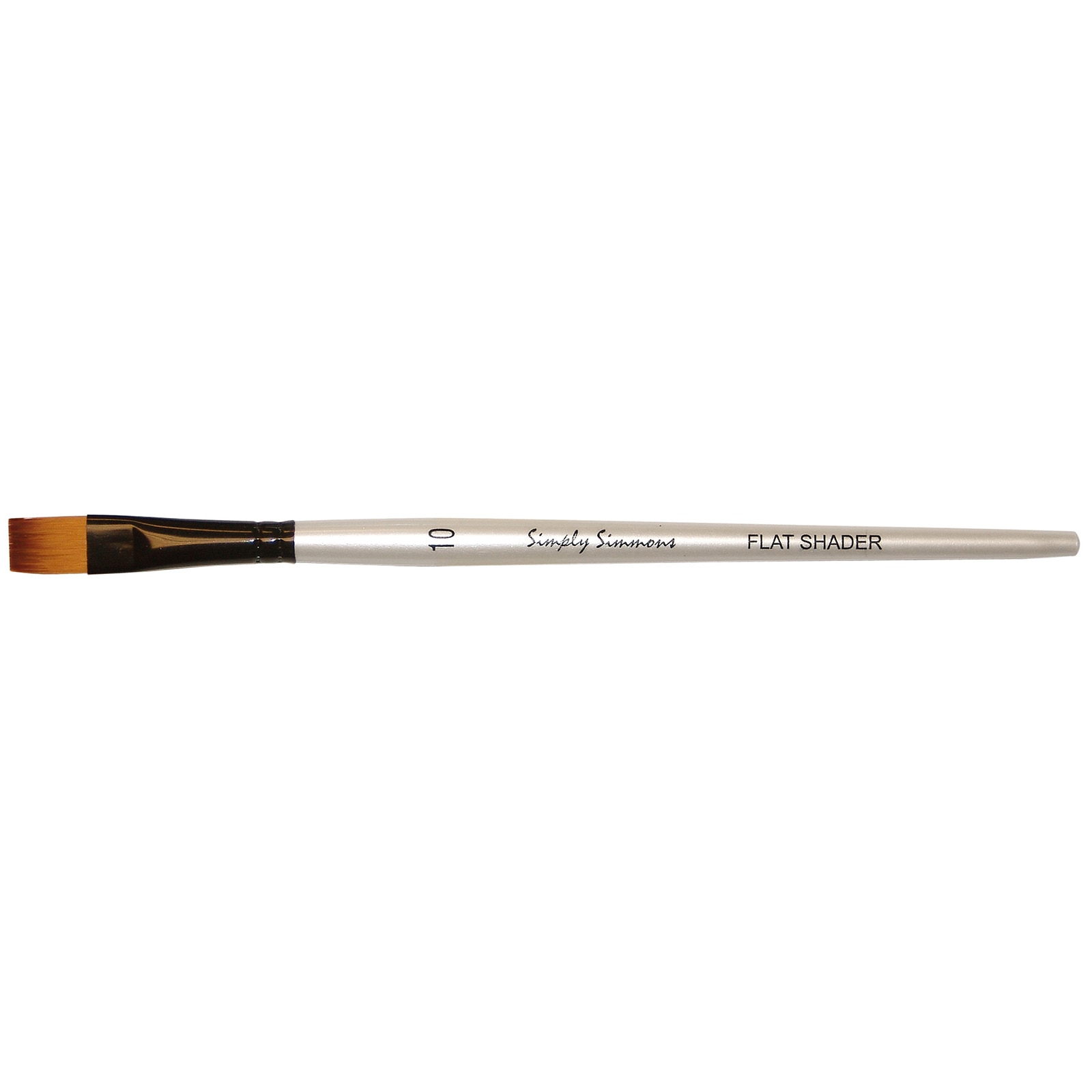 Robert Simmons Simply Simmons Short Handle Brush, Flat, Shader, 10