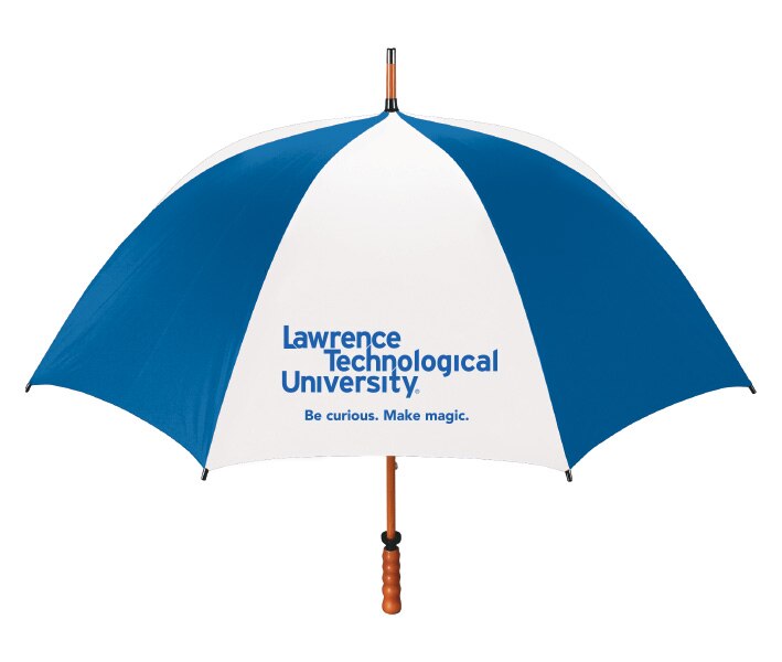 Lawrence Technological University 7100 EMB 62" WOOD SHAFT UMB SOLID 2T 1C