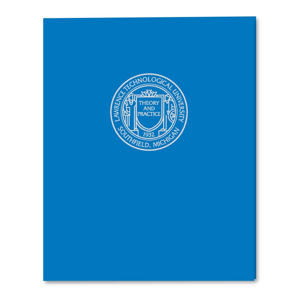 Roaring Twin Pocket Laminated Foil Portfolio 11 x 8.6