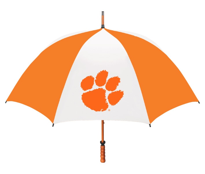 Clemson Tigers "The Eagle" Sporty Wood Shaft Golf Umbrella 62"
