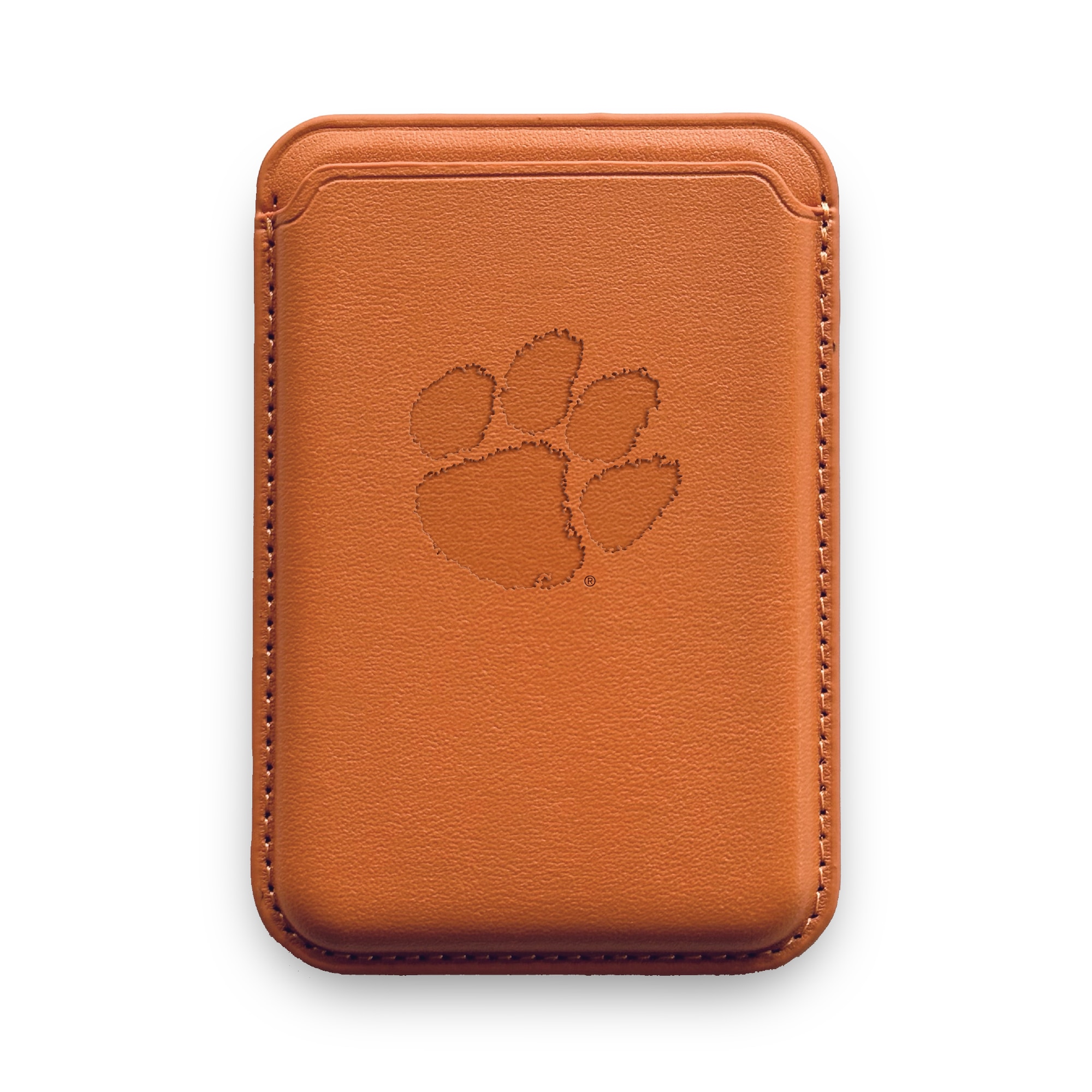 Monaco Leather Cellphone ID wallet with MagSafe Caramel