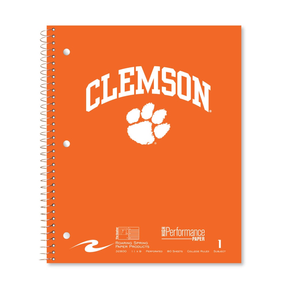 Roaring Premium 1 Subject Notebook, 8.5x11 College Ruled 20lb Paper, Pressboard Foil Cover