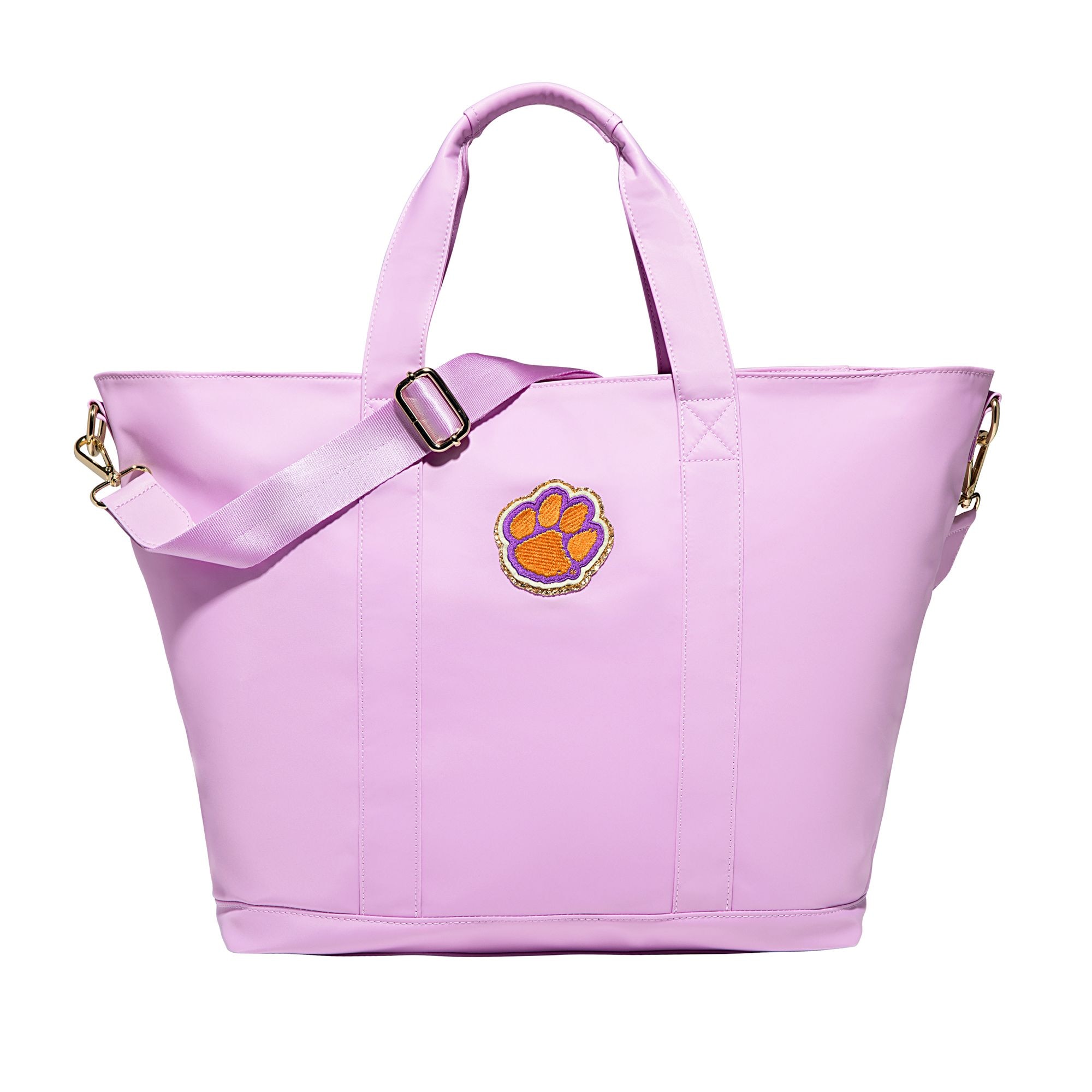 Clemson Tigers Tote With Clemson Tigers Paw Patch