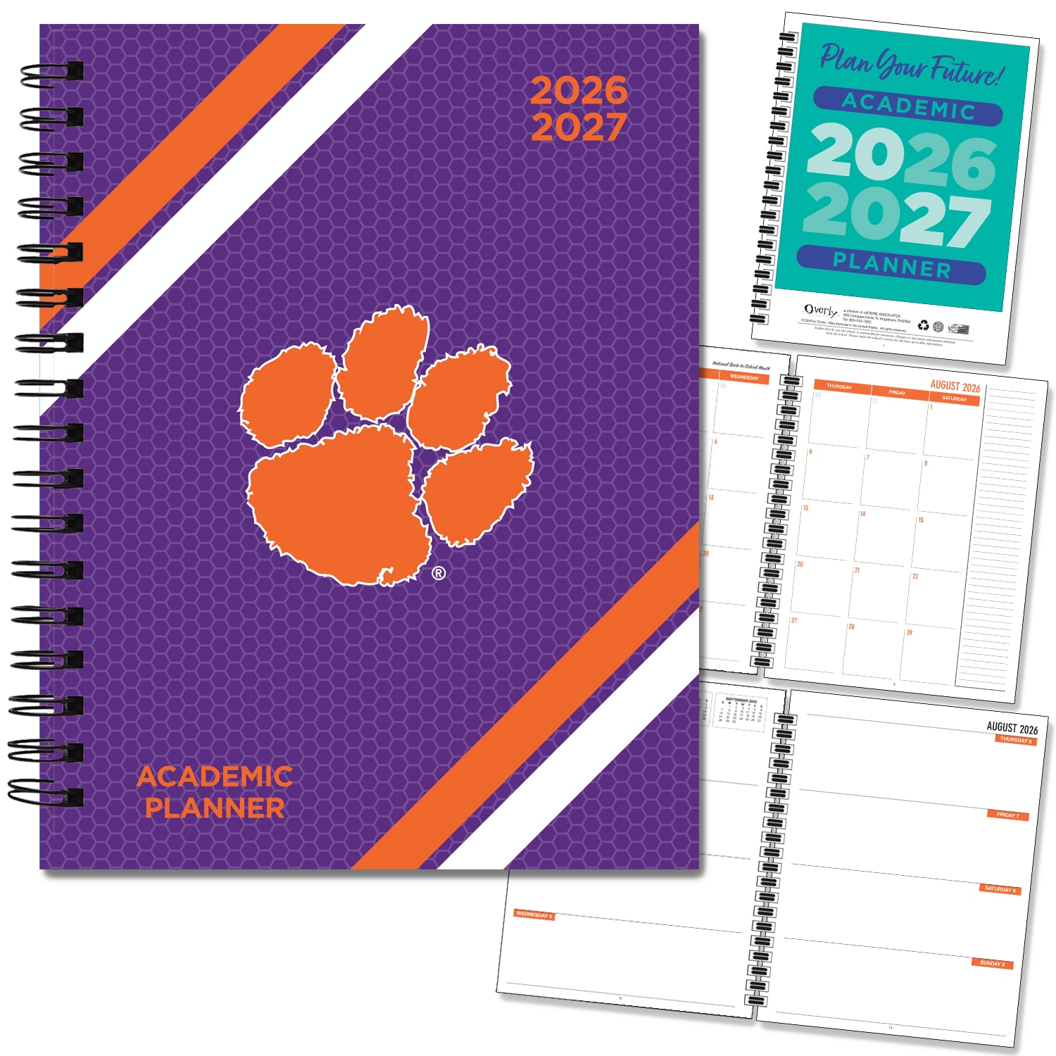 Spirit Wordmark Hard Cover Imprinted Planner 26-27 AY 7x9