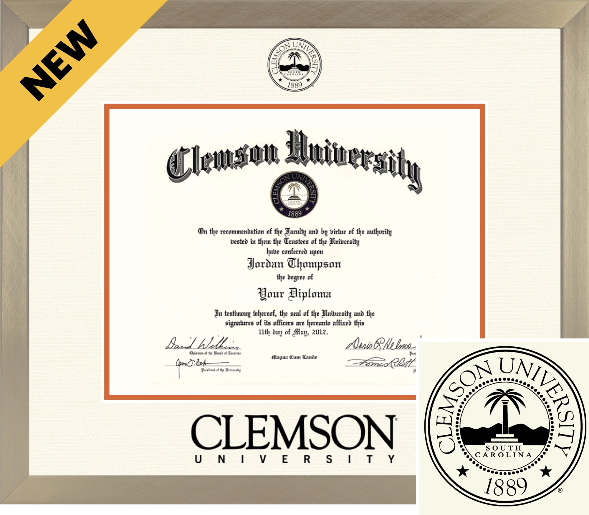 Church Hill Classics ICON 8.5x11 Gold Diploma Frame