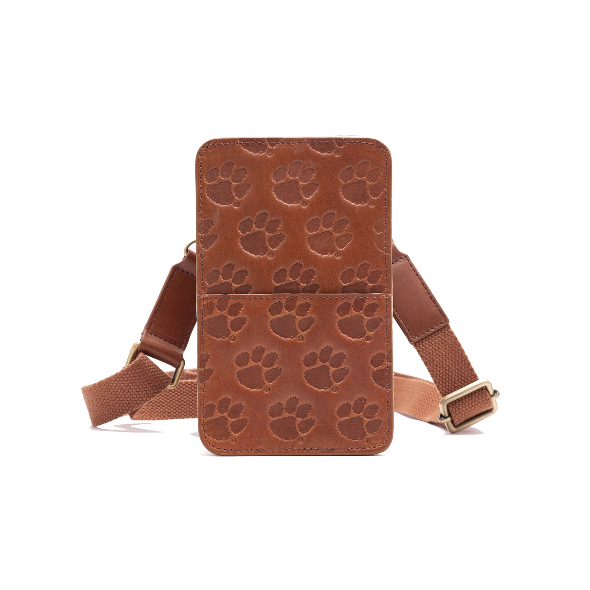 Clemson Tigers SANDERS LEATHER CROSSBODY