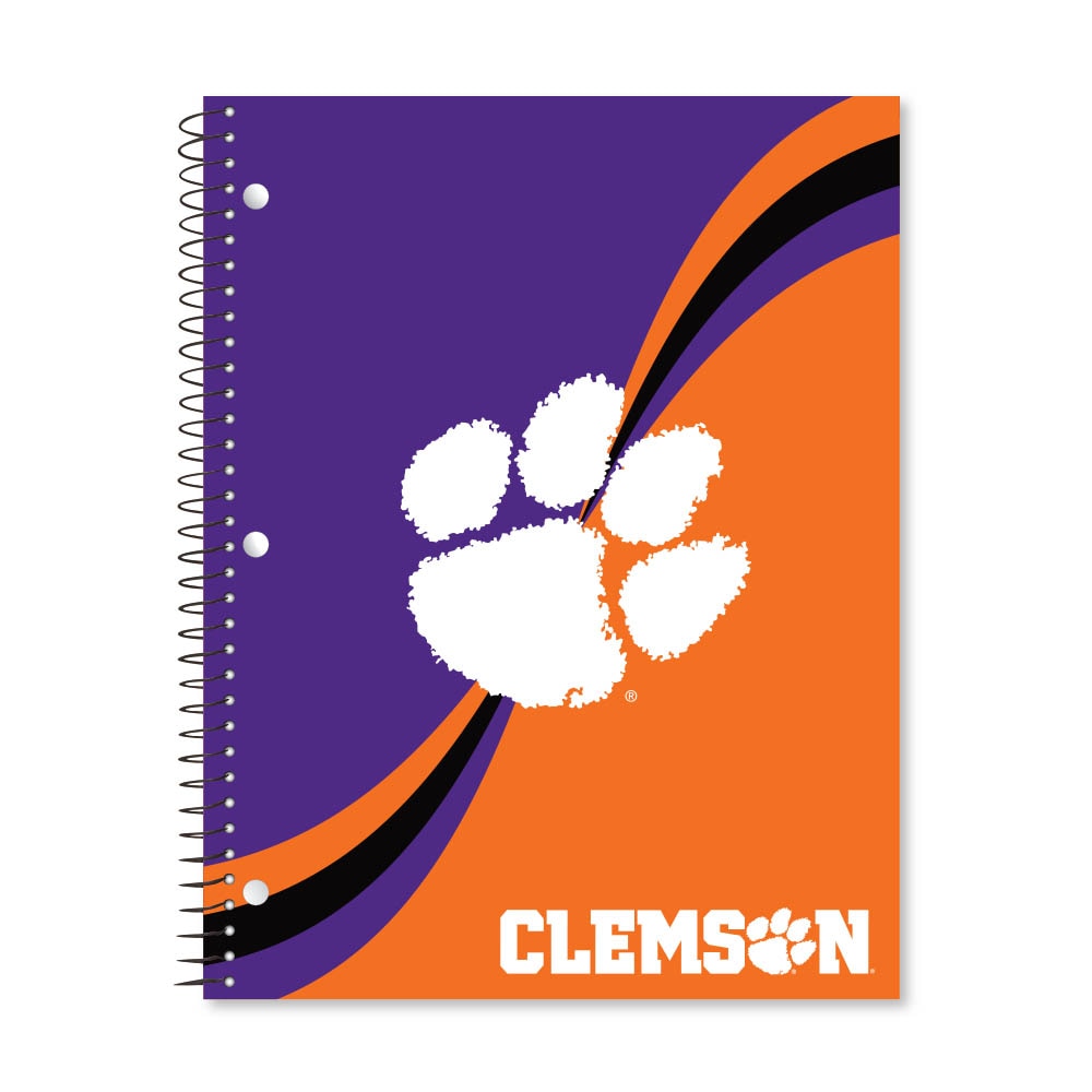 Digi Curve Divide 1 Subject 11"x8.5" 70 Count College Ruled Spiral Notebook