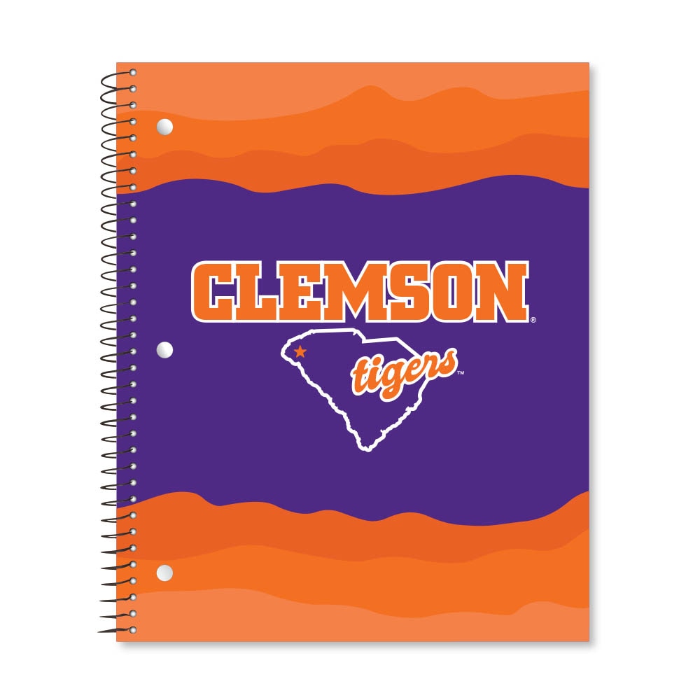 Digi State Outline 3 Subject 11"x9" College Ruled Spiral Notebook