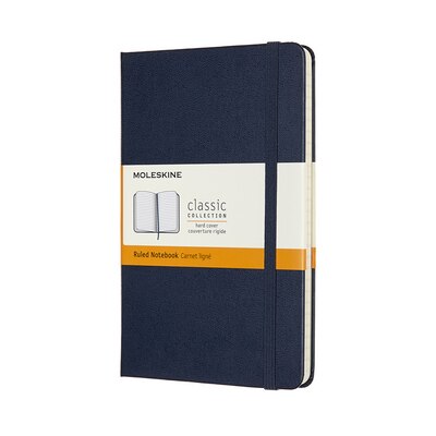 Moleskine Classic Notebook Medium Ruled Sapphire Blue Hard Cover