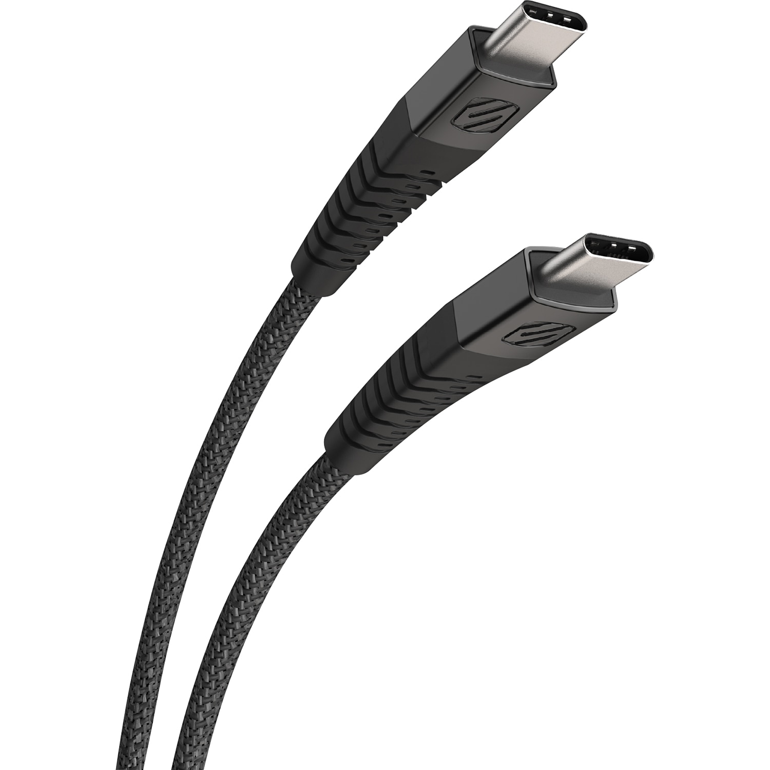 Strikeline C to C Braided Cable 4ft- Black