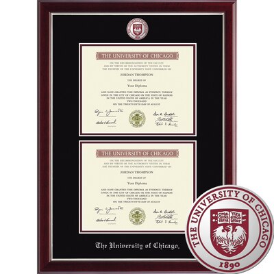 Church Hill Classics, Double Doc, Current 9"x12" Diploma Frame