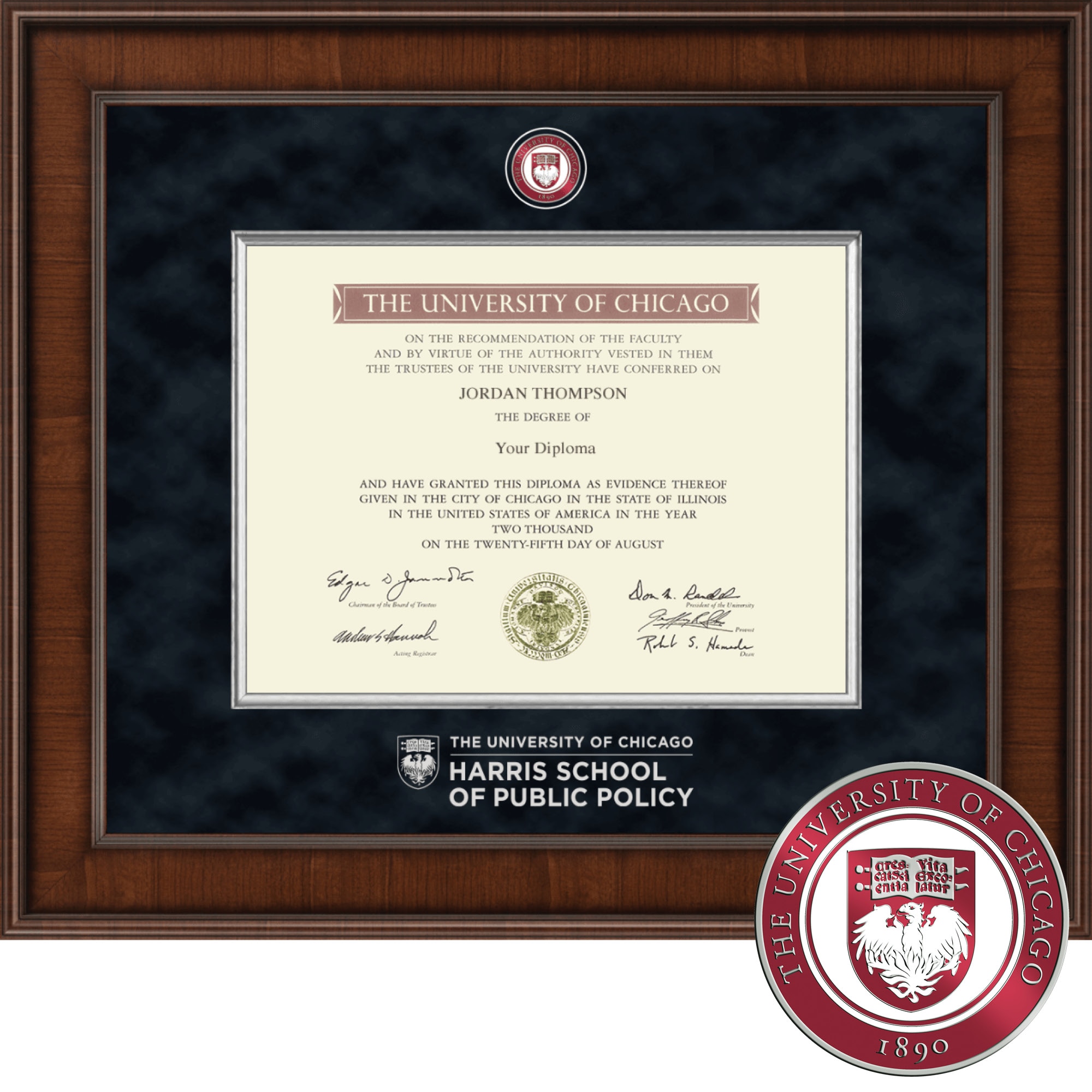 Church Hill Classics, Presidential, Public Policy, Current 9x12 Diploma Frame
