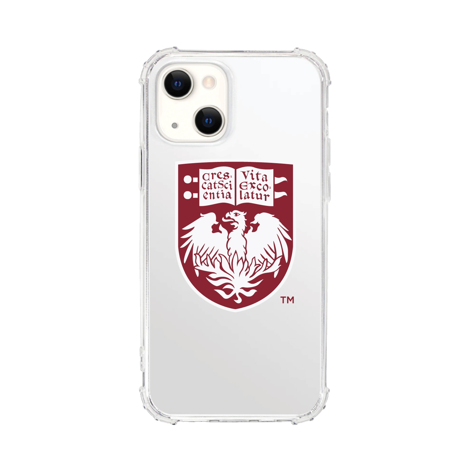University of Chicago V2 - Clear Tough Edge Phone Case, Classic V1 - iPhone 14