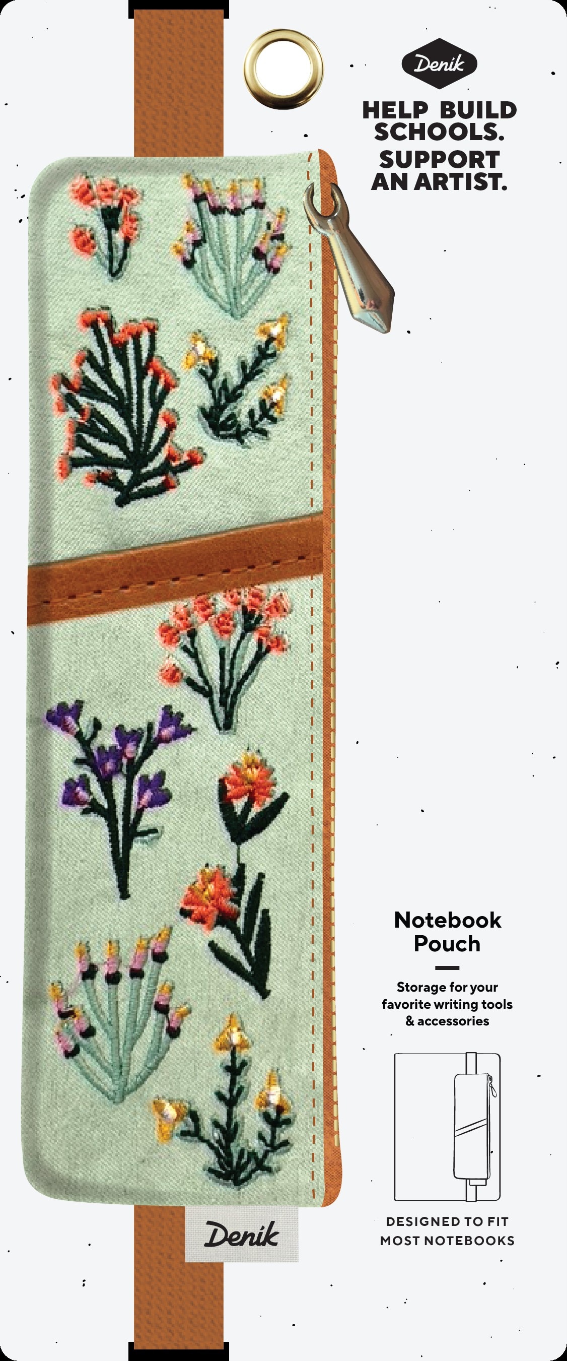 Denik Petite Blooms Notebook Pouch