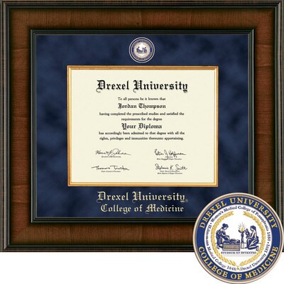Church Hill Classics Presidential Diploma Frame - MS PhD