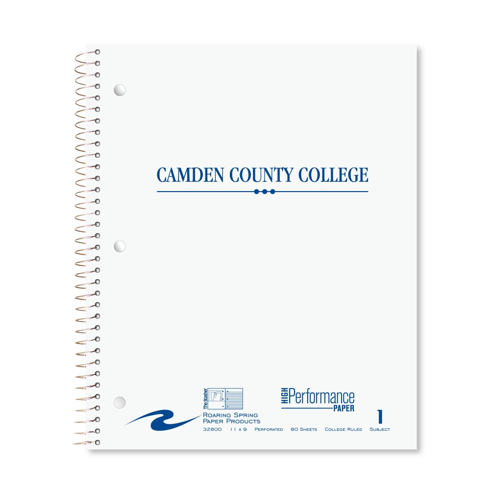Roaring Premium 1 Subject Notebook, 8.5x11 College Ruled 20lb Paper, Pressboard Foil Cover