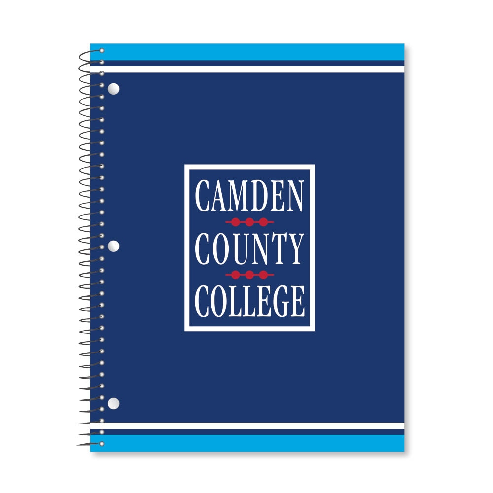 Digi Color Warp 1 Subject 11"x8.5" 70 Count College Ruled Spiral Notebook