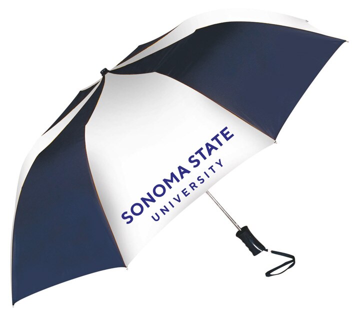 "The Sport" 2-Tone Emblematic Umbrella Automatic Folding 48" Coverage