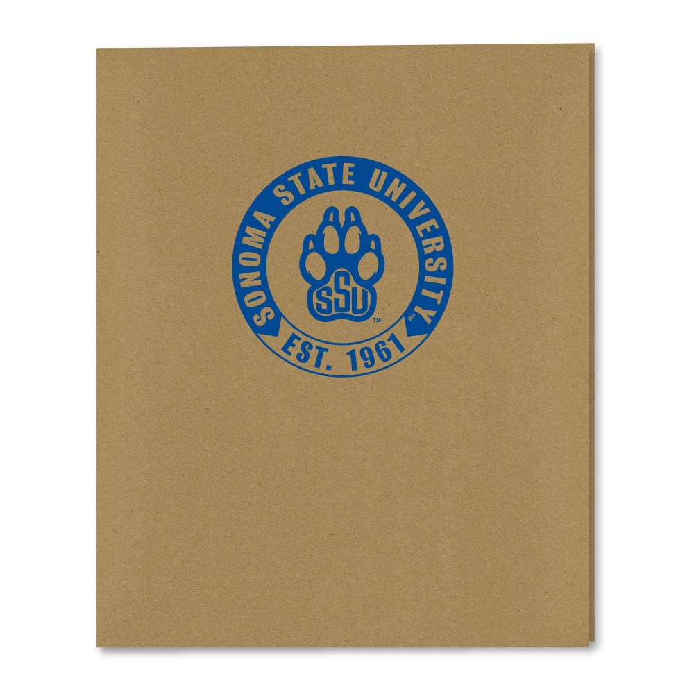 Recycled Emblematic Kraft 2 Pocket Folder, Classic