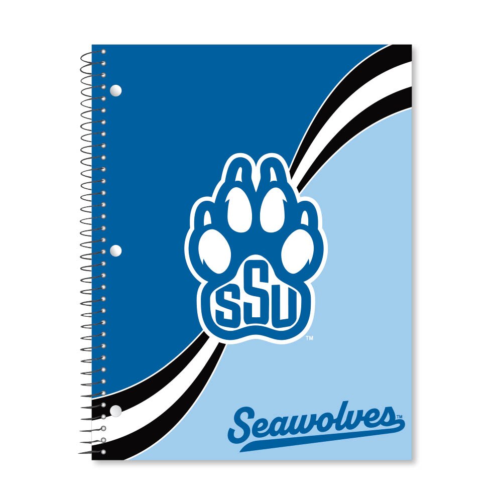 Digi Curve Divide 1 Subject 11"x8.5" 70 Count College Ruled Spiral Notebook