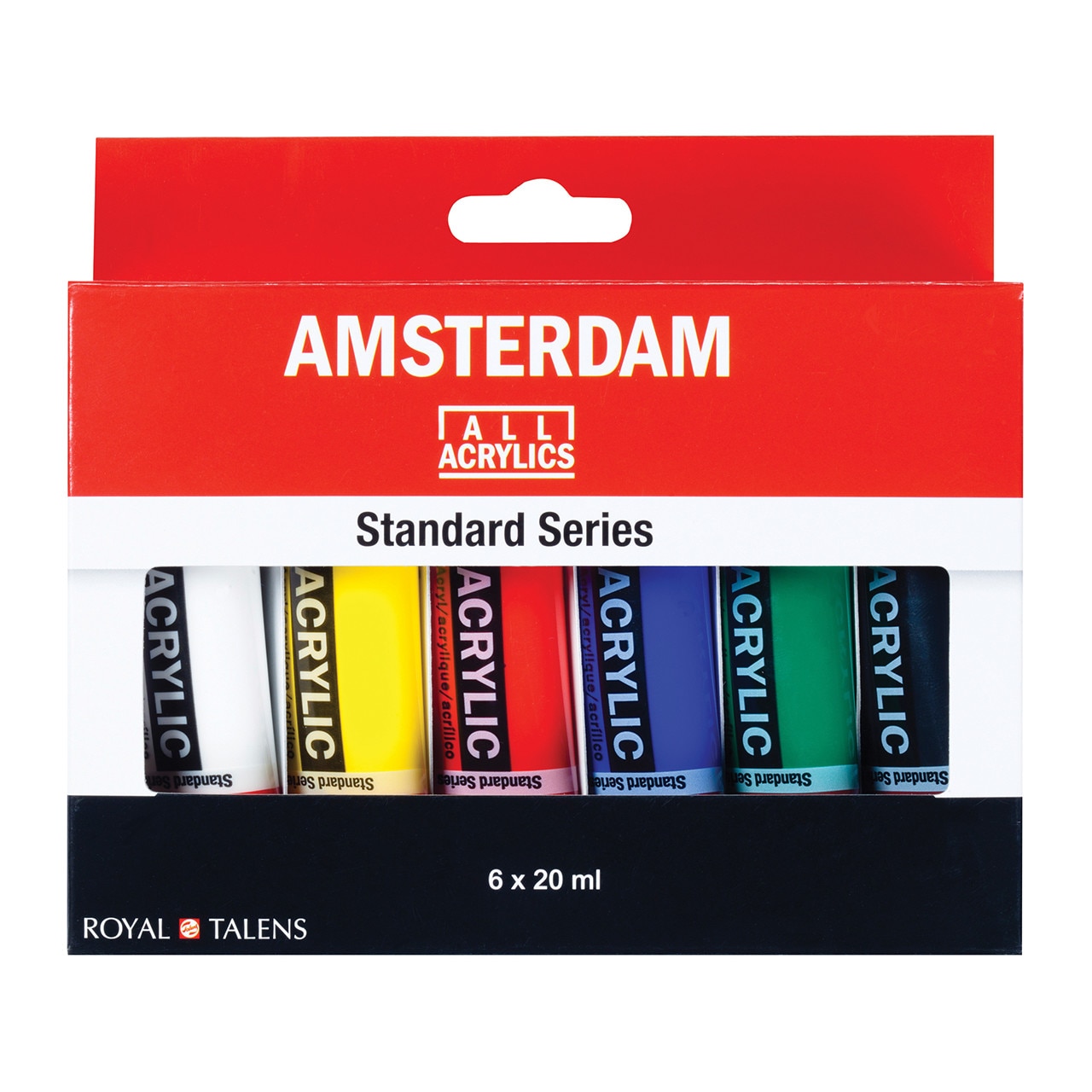 Amsterdam Standard Series Acrylic Paint Set, 6-Colors