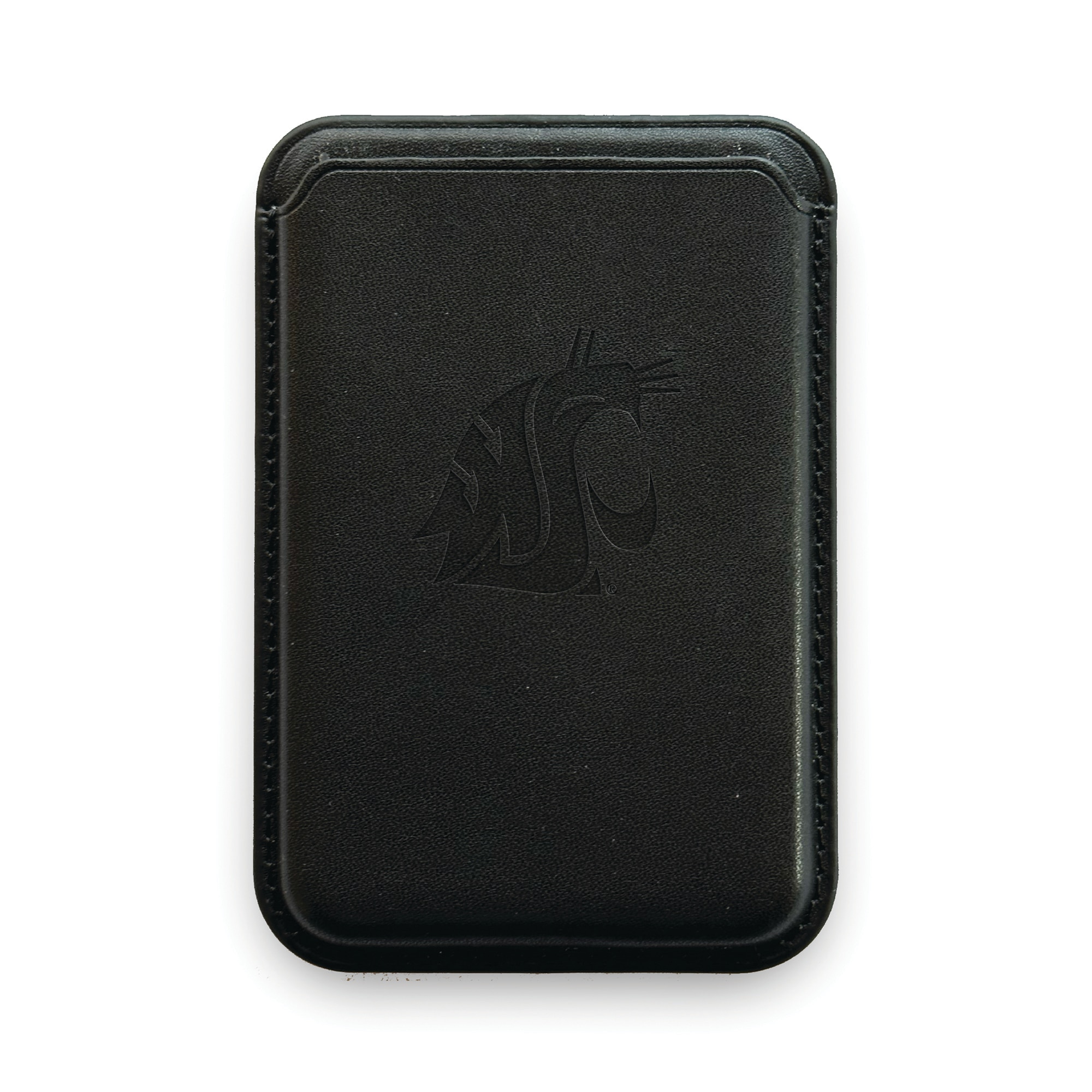 Monaco Leather Cellphone ID wallet with MagSafe Black