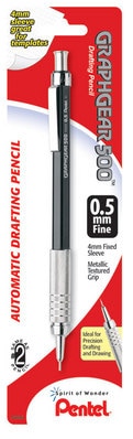Pentel Graph Gear 500 Mechanical Drafting Pencil 0.5mm Black