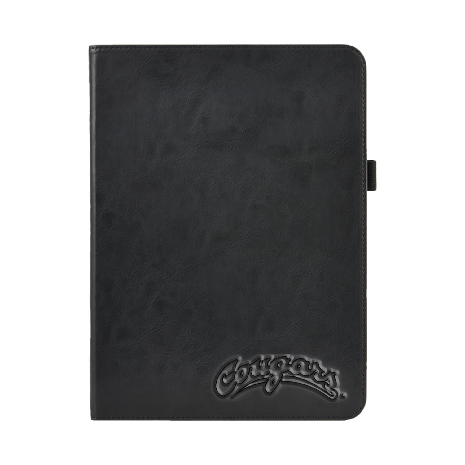 Washington State University Black Leather Folio Tablet Case, Alumni V2 - iPad (9th gen)