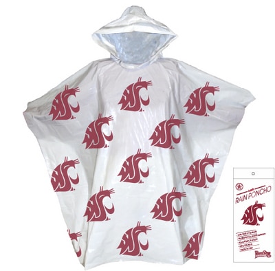 Washington State 1.1mL Lightweight Allover Print Poncho