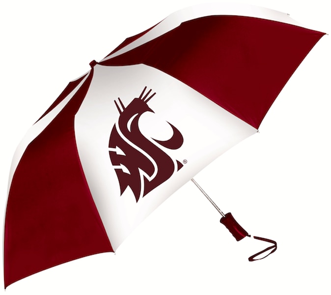 Washington State Cougars "The Sport" 2-Tone Emblematic Umbrella Automatic Folding 48" Coverage