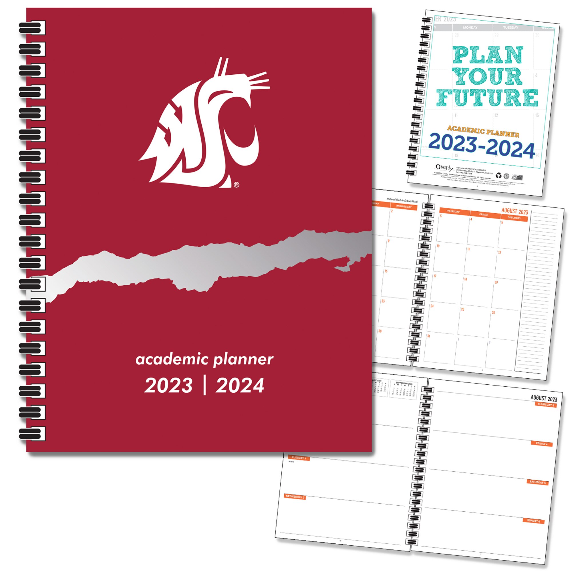 FY 24 Spirit Soft Touch Foil - Mascot Imprinted Planner 23-24 AY 7x9