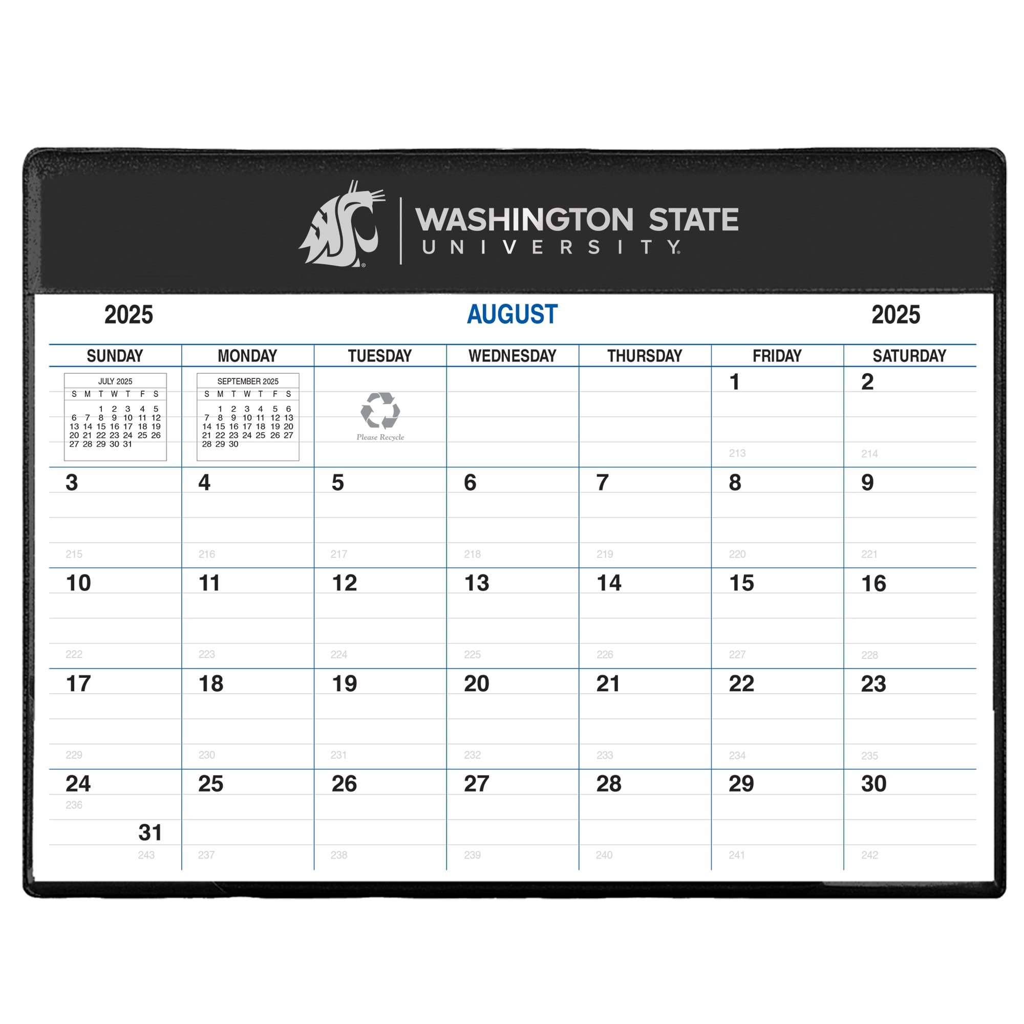Payne 25-26 Imprinted Academic Calendar Pad Planner 8.5"x11"