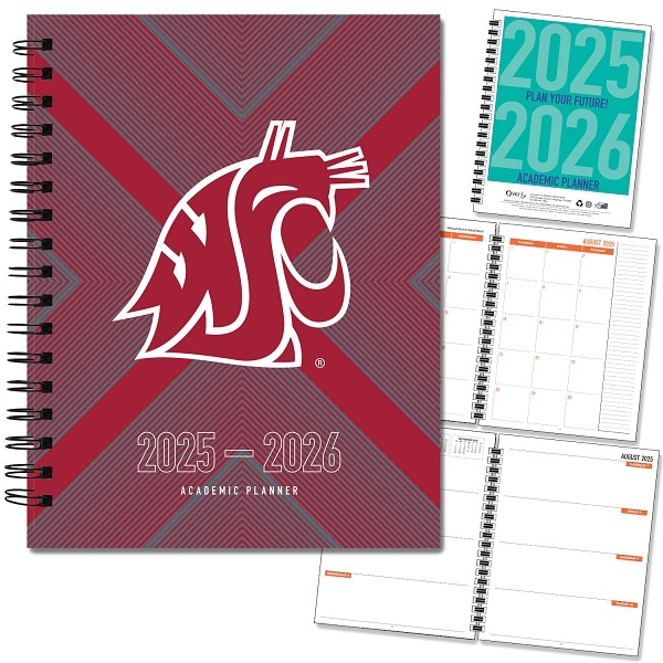 Spirit Mascot Hard Cover Imprinted Planner 25-26 AY 7x9