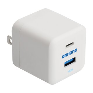 OnHand USB-C USB-A Charger 30W- White