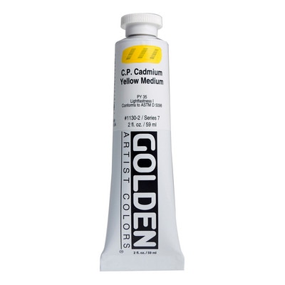 Golden(R)Heavy Body Acrylics, 2oz., C P Cadmium Yellow Medium